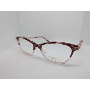 TURA Brilliance TE284 ROS 52-16-135 B:37 Red/Pink Eyeglasses Frame